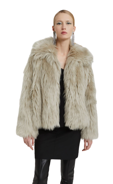 Veste en fourrure synthétique